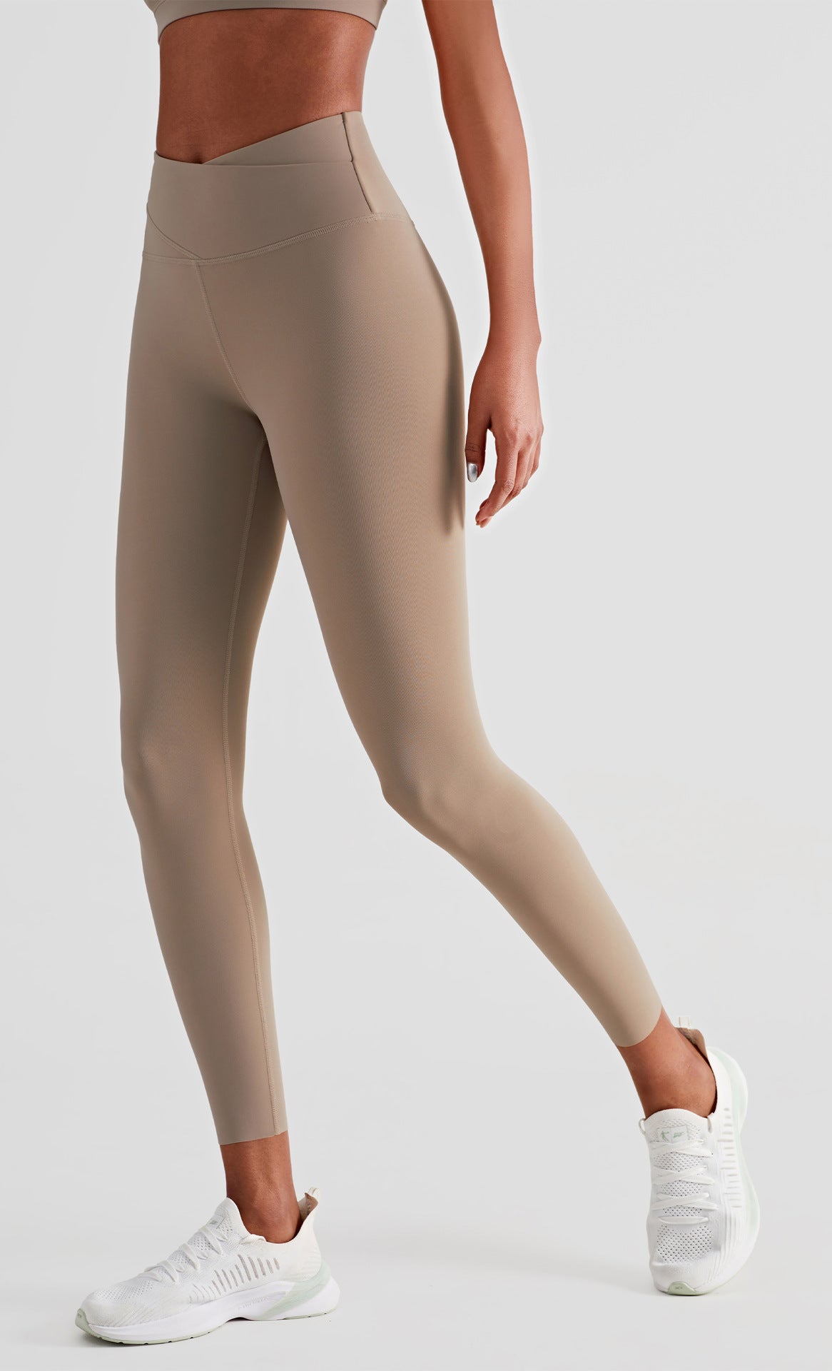 Women's Double Layer Abdominal Tightening Fitness Yoga Pants High Waist Hip Lifting Gym Sports Leggings Nude Tights The Clothing Company Sydney