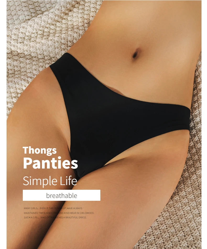 Seamless Thongs Women's Panties Underwear Sports G-String Cozy Lingerie Underpants Tanga T-Back - The Clothing Company Sydney