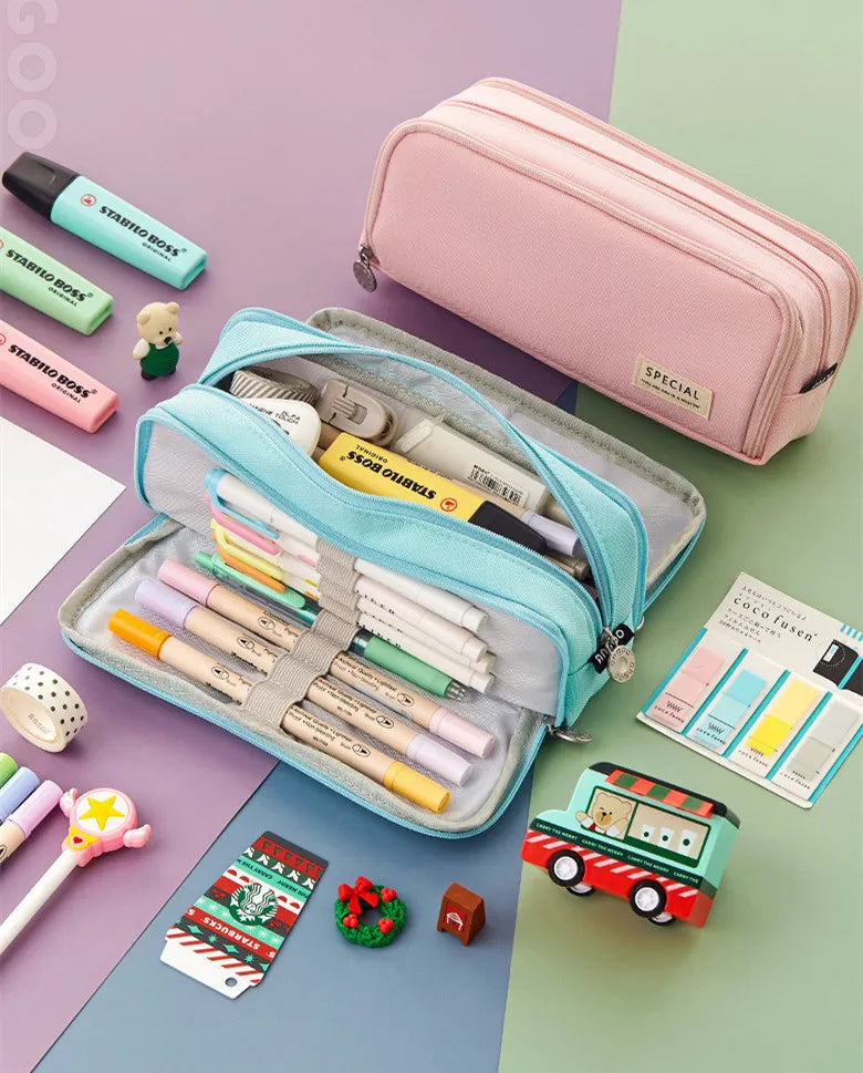 Large Capacity Pencil Case Cute Pencil Cases Student Pen Case Big School Supplies Stationery Pencil Bags Box Pencil Pouch The Clothing Company Sydney