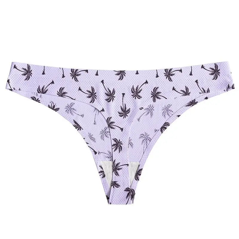 Women's Panties Printed Thong Underwear Seamless T Panties Breathable G-String Ladies Lingerie The Clothing Company Sydney