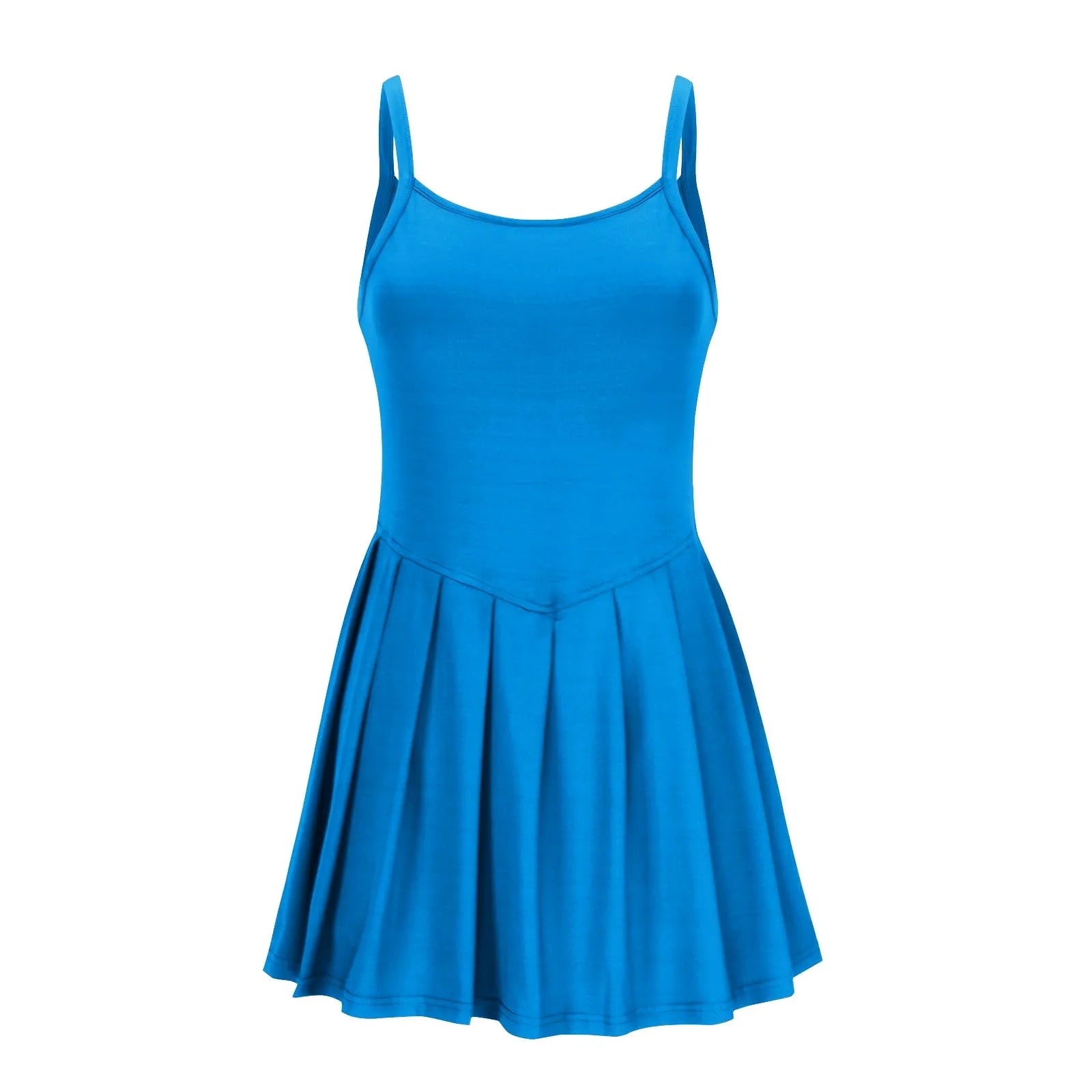 Women'S Fashionable Sleeveless Casual Sports Short Strap Dress Elegant Dress - The Clothing Company Sydney