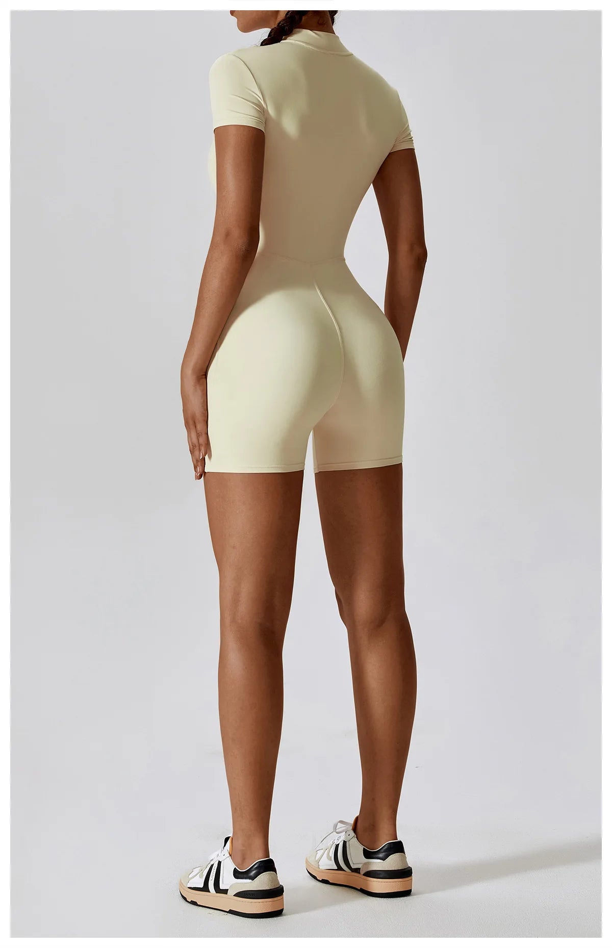 One Piece Jumpsuit Summer Short Sleeve Zipper Sports Wear Gym Fitness Bodysuits Women Dance Running Workout Clothes Yoga Suit The Clothing Company Sydney
