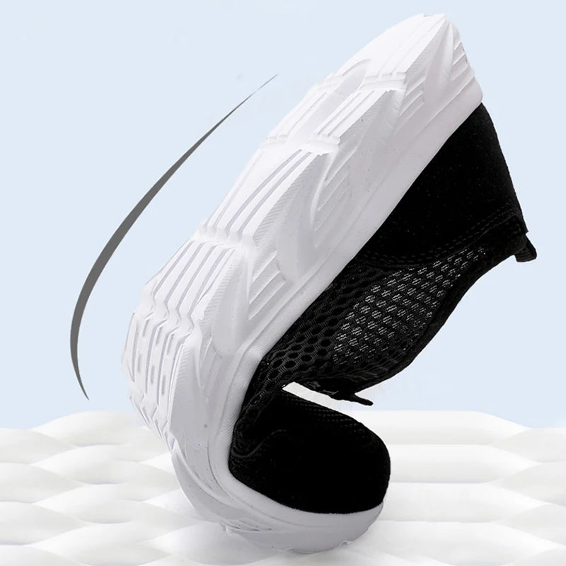 Lightweight Men's Breathable Slip on Casual Sneakers Anti-slip Flats Outdoor Walking Shoes - The Clothing Company Sydney