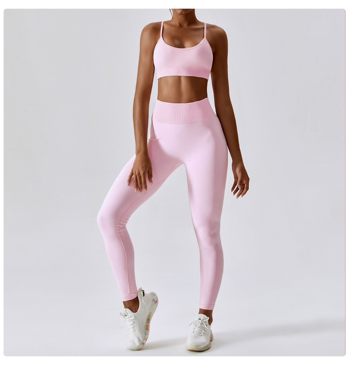 Seamless Athletic Wear Women Yoga Set 2 Piece Workout Tracksuit Sport Bra Gym Suits Fitness High Waist Running Leggings Sports Sets The Clothing Company Sydney