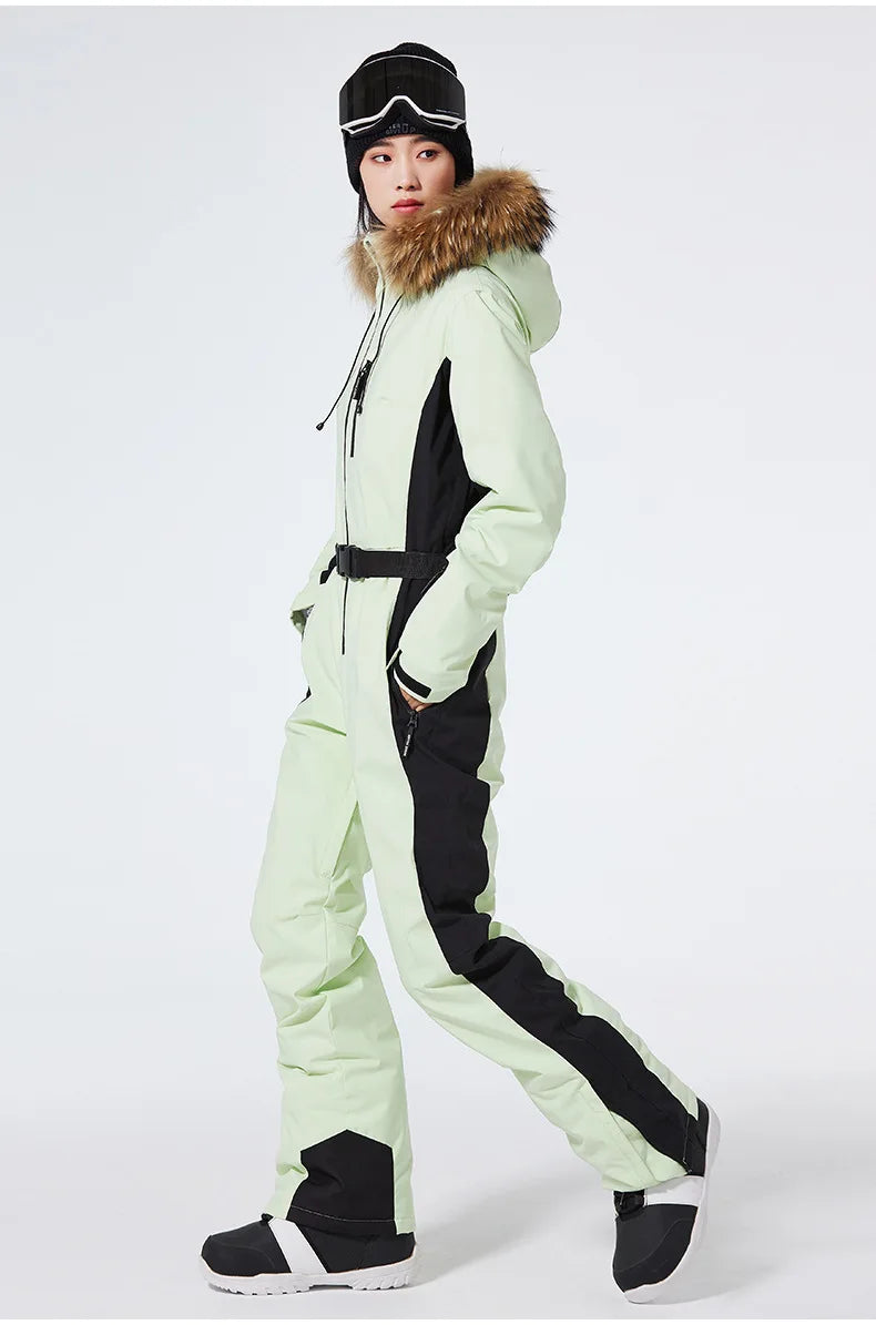 Winter Jumpsuit Ski Suit Outdoor Snowboard Jacket Suit Waterproof Windproof Set Warm Snow Jumpsuit - The Clothing Company Sydney