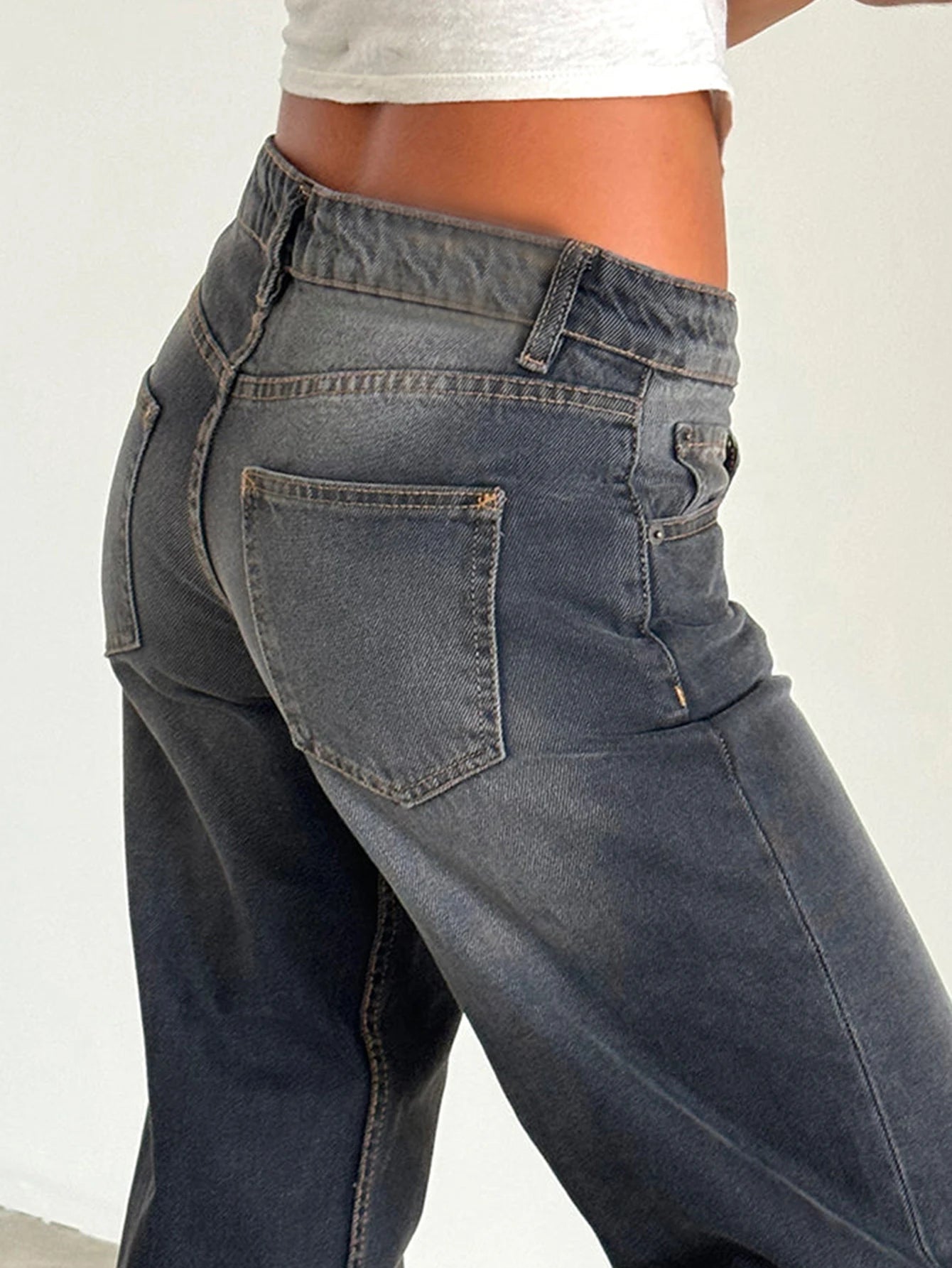 Y2K High Waist Baggy Jeans Women's Fashion Loose Denim Wide Leg Pants Casual Female Clothing The Clothing Company Sydney