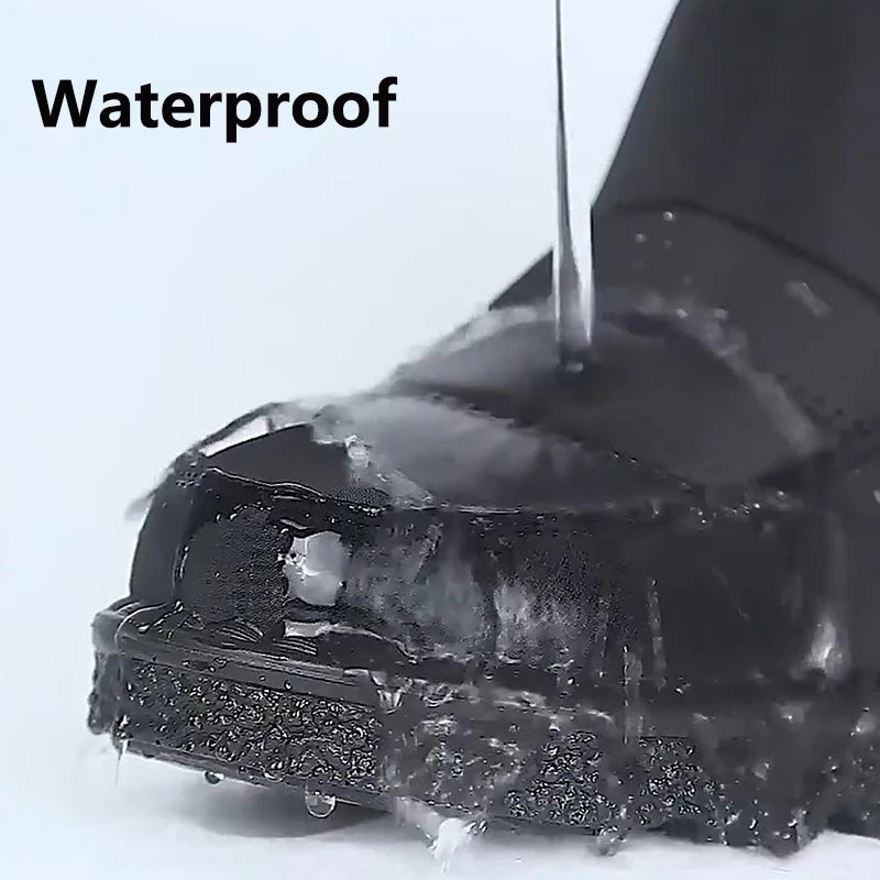 Non Slip Waterproof Snow Boots Women's Thick Plush Winter Ankle Boots Cotton Padded Shoes - The Clothing Company Sydney