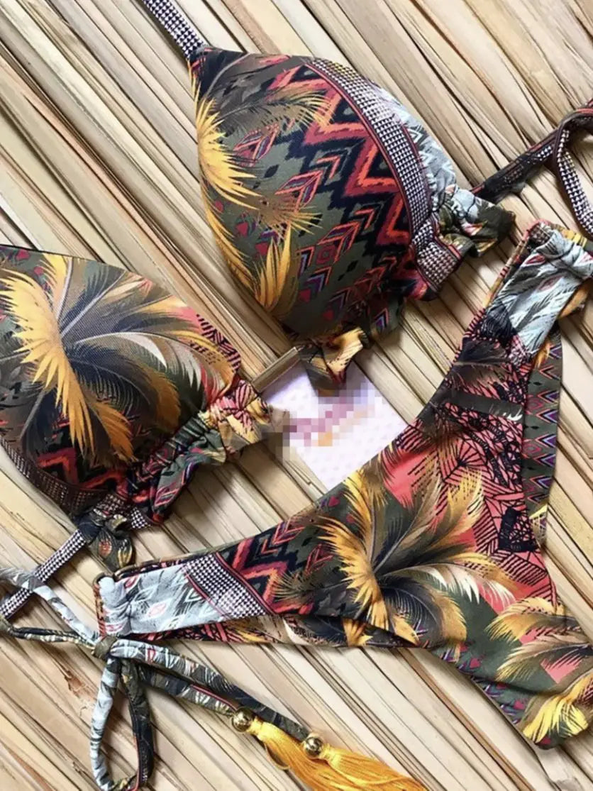Women's Beachwear Sexy Bikinis Set Hot Sport Swimwear Push-Up Padded Swimsuit Exquisite Bather Swimwear The Clothing Company Sydney