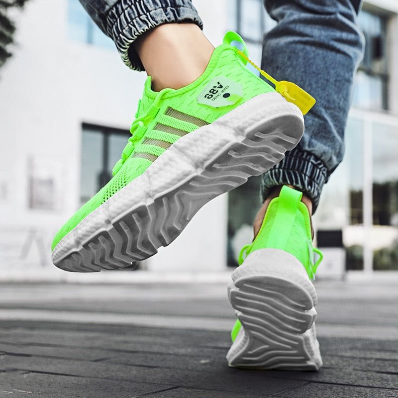 Women Sneakers Men Lightweight Soft sole jogging femle Shoes Casual Breathable Mesh Shoes unisex Lace-up tenis shoes male Summer The Clothing Company Sydney