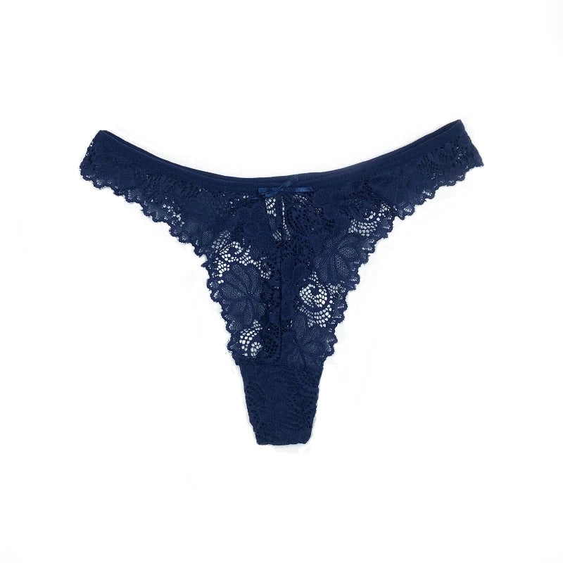 Lace Thong Women's Lace Low Waist Panties Transparent Underwear Ladies Briefs Panty Underwear Lingerie - The Clothing Company Sydney