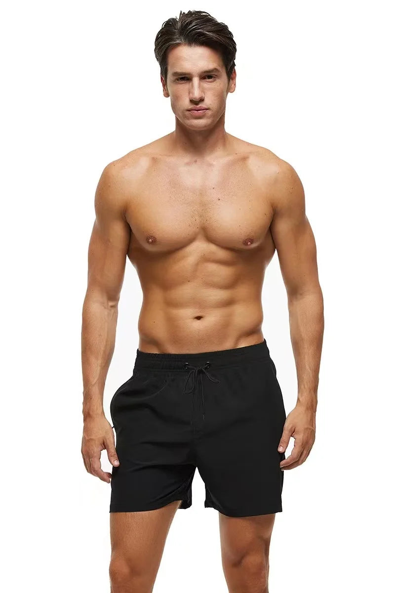 Men's Stretch Swim Trunks Quick Dry Beach Shorts With Zipper Pockets and Mesh Lining The Clothing Company Sydney