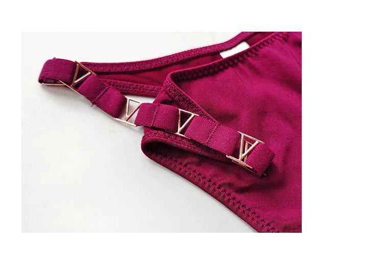 Seamless Thong Women's Underwear Briefs Panties Zebra Flower Low Rise Metal Buckle G String Bikini Undies The Clothing Company Sydney