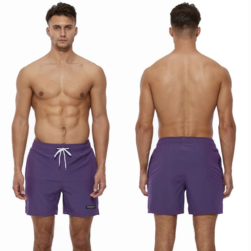 Men's Summer Swimming Board Shorts Sport Breathable Elastic Waist Mesh Liner With Pocket Shorts Swim Trunks The Clothing Company Sydney