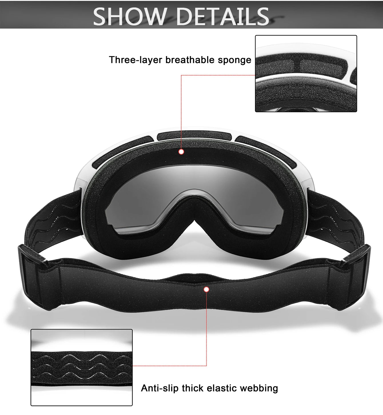 Unisex Ski Snow UV Goggles The Clothing Company Sydney