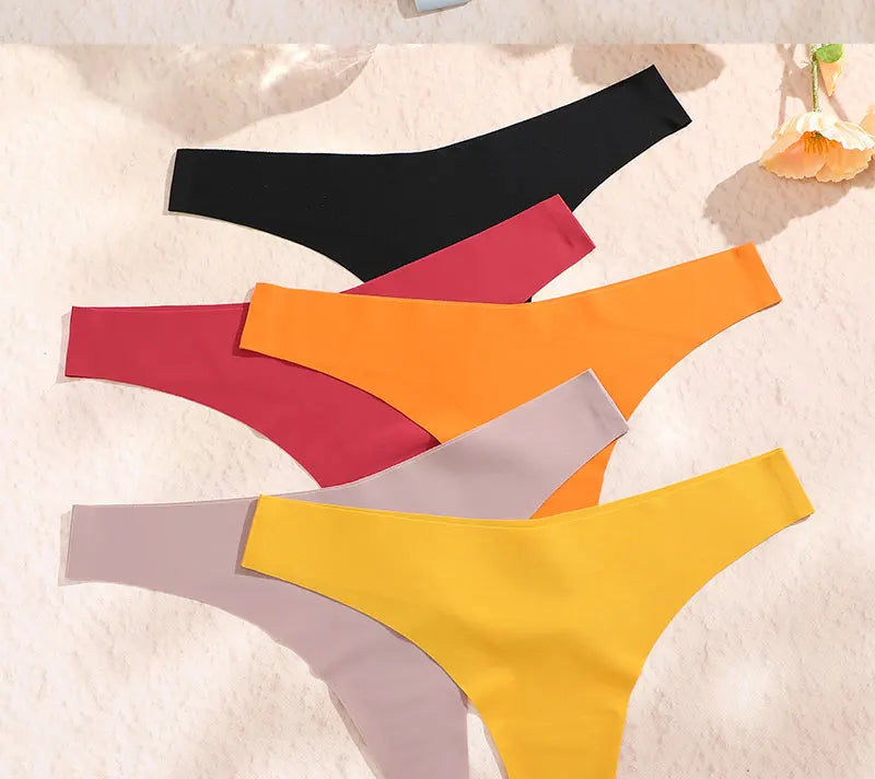 3 Pack G-String Underwear Female T-back Intimates Lingerie Seamless Low Waist Underpants Briefs The Clothing Company Sydney