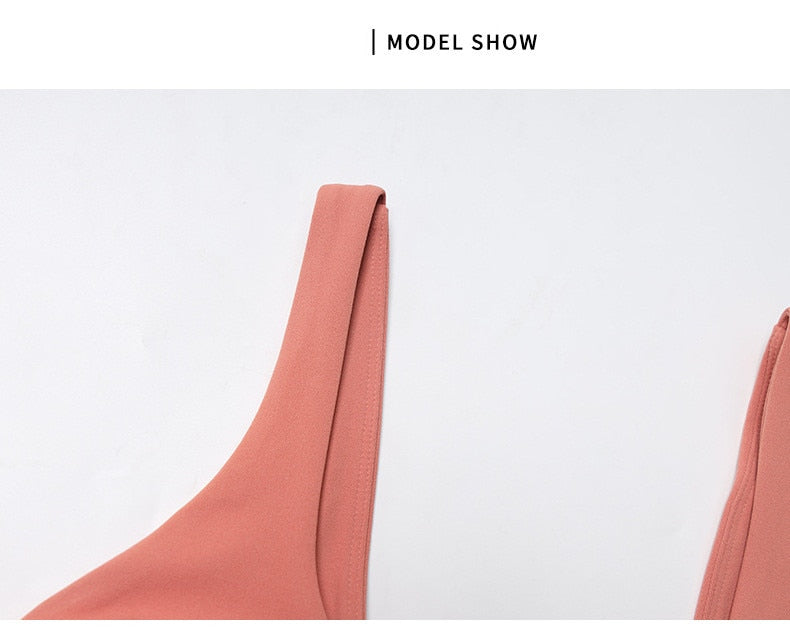 Women's Sports Bra Yoga Underwear Fixed Chest Pad Crop Tops Gym Sports Bras Shockproof Fitness Push Up Workout Bralette The Clothing Company Sydney