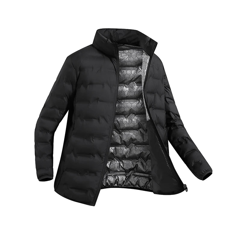 Men’s White Duck Down Winter Jacket – Waterproof Hooded Puffer Coat, Thick & Windproof Parka The Clothing Company Sydney