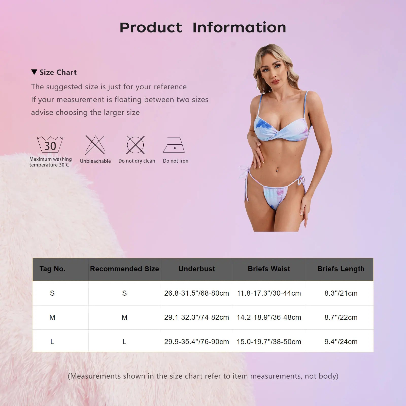 Womens Bikini Set Bathing Suit Pad Free Bra Top with High Cut Thong Briefs Side Tie Tying 2 Piece Swimwear Pool Beach Wear - The Clothing Company Sydney