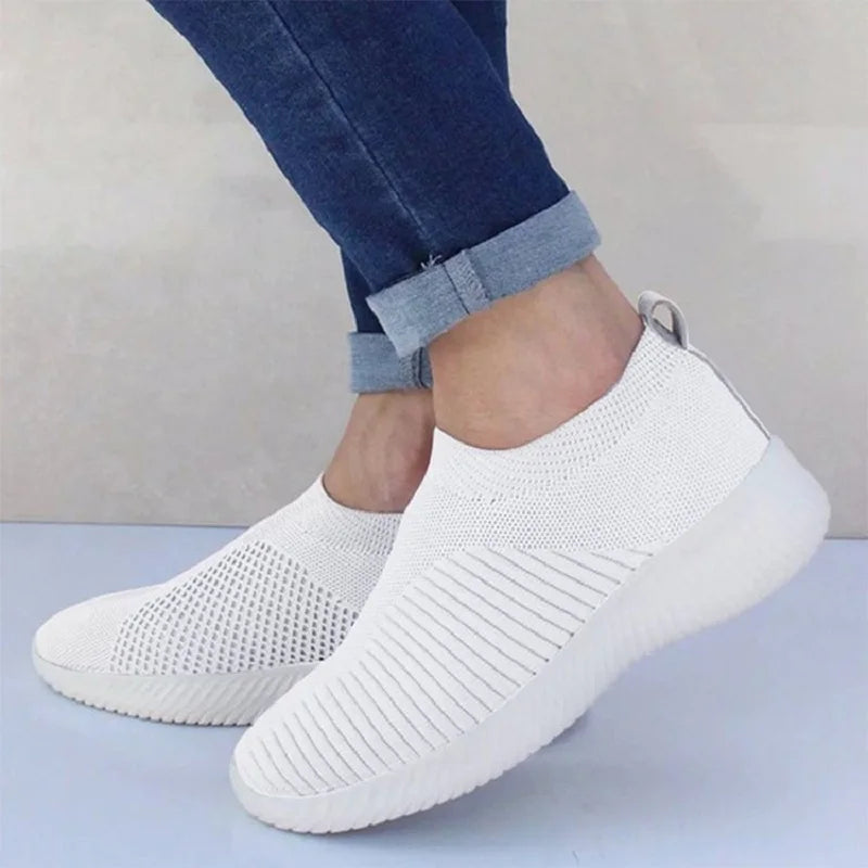 Fashion Casual Shoes Comfortable Soft Sneakers Women Slip On Sock Shoes For Women Ladies Flat Shoes The Clothing Company Sydney