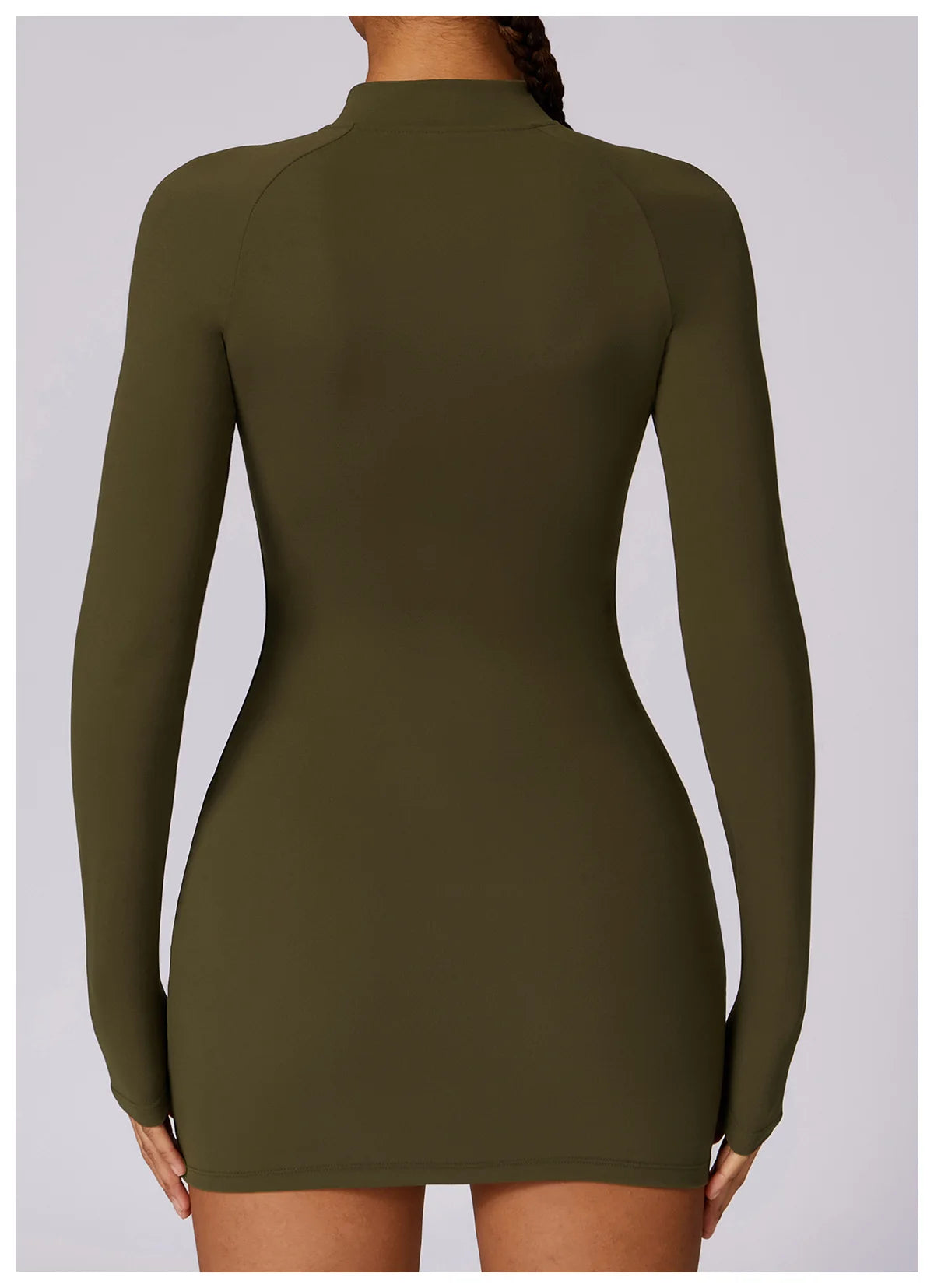 Zipper Long Sleeve JumpSuits Women Workout Tracksuit Short Skirt Sportswear Yoga Set Fitness Bodysuit Gym Clothes Yoga Suit - The Clothing Company Sydney
