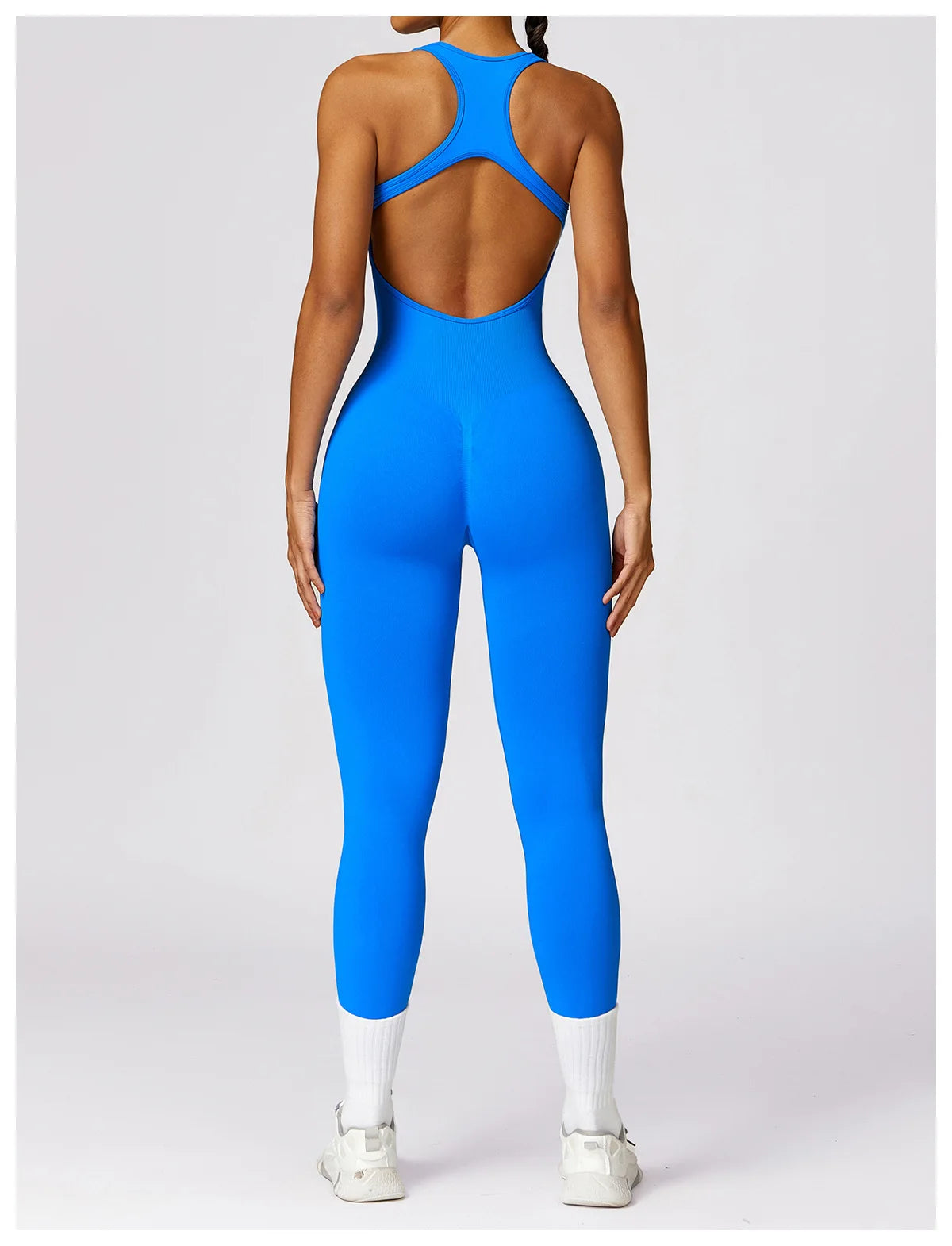 Seamless Gym Sport Jumpsuit Women Sportswear Hollow Backless Scrunch Fitness Overalls Push Up One Pieces Outfit Yoga Wear The Clothing Company Sydney