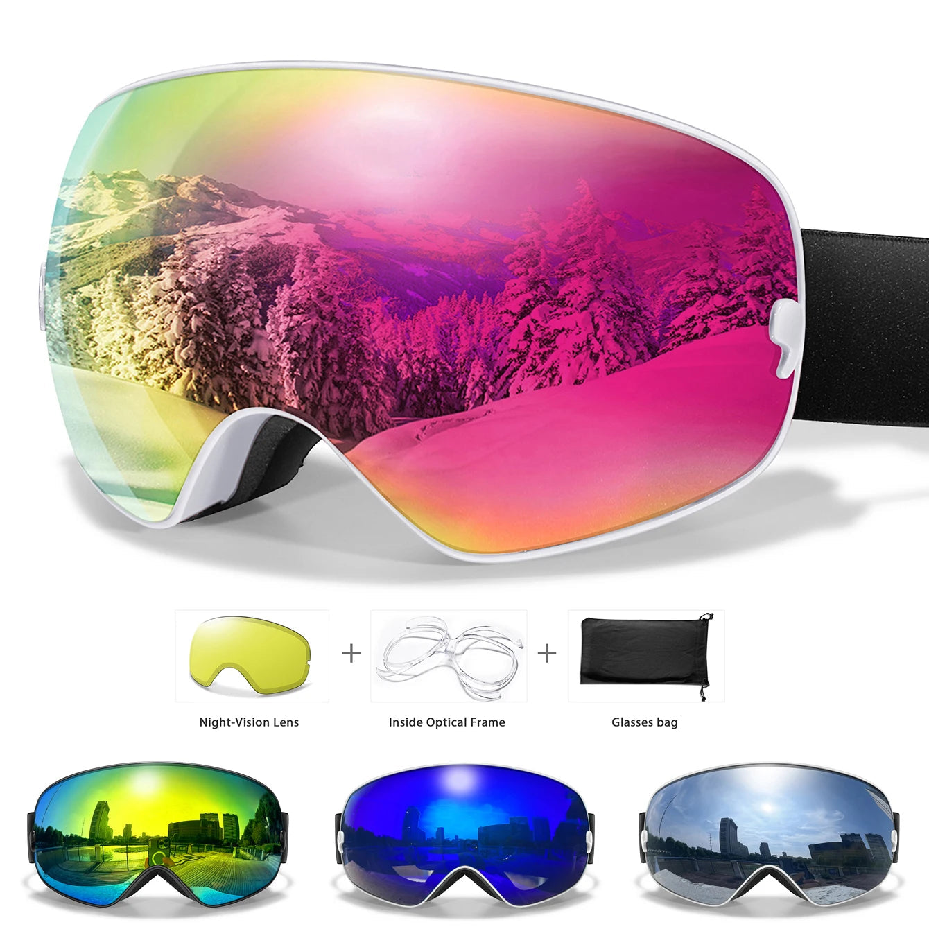 Unisex Ski Snow UV Goggles The Clothing Company Sydney