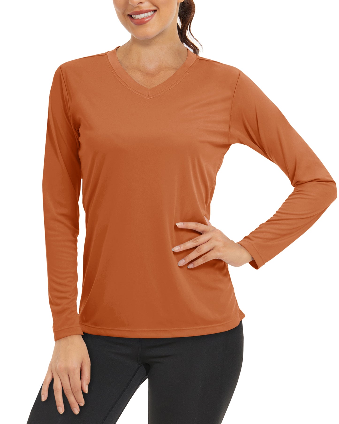 Summer Sun Protection Shirts UPF 50+ Womens Long Sleeve V Neck Shirts Lightweight Quick Dry Tee Shirts Outdoor Pullover The Clothing Company Sydney