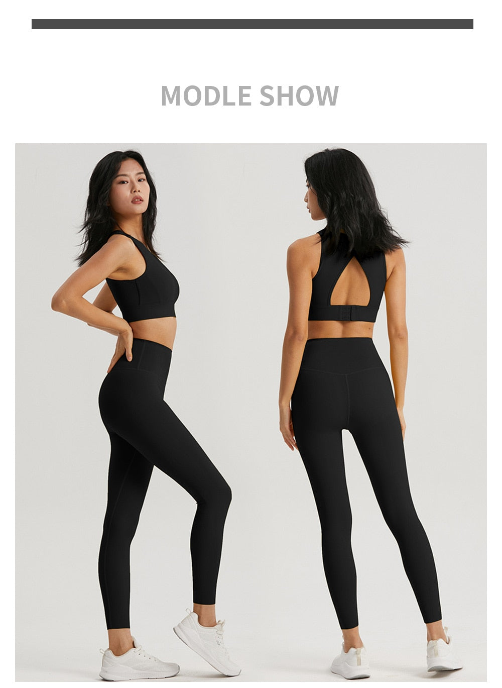 Women's Sportswear Yoga Set 2 Piece Gym Outfits Fitness Hollow Out Sports Bra and Leggings Suit Workout Clothes for Women Yoga Set The Clothing Company Sydney