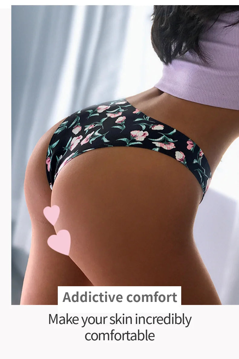 Women's Seamless Panties Elastic Briefs Breathable Ladies Lingerie Bikini Underwear - The Clothing Company Sydney