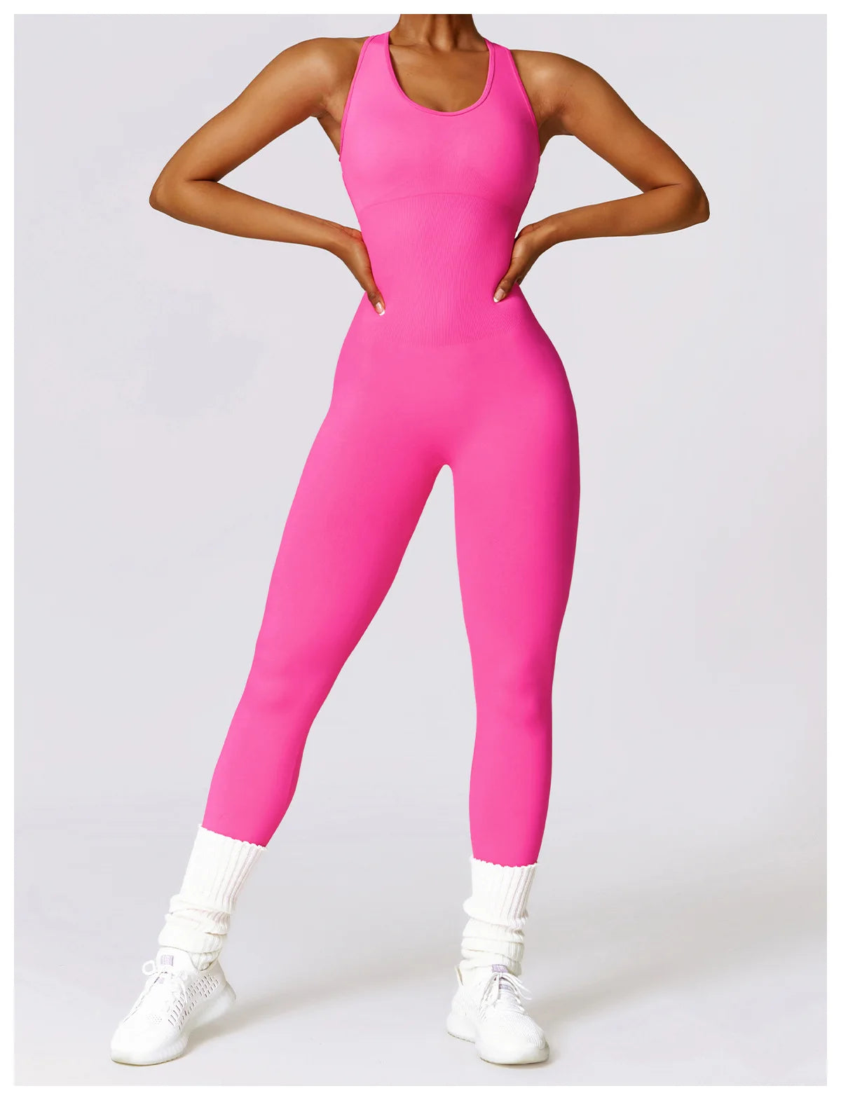 Seamless Gym Sport Jumpsuit Women Sportswear Hollow Backless Scrunch Fitness Overalls Push Up One Pieces Outfit Yoga Wear The Clothing Company Sydney