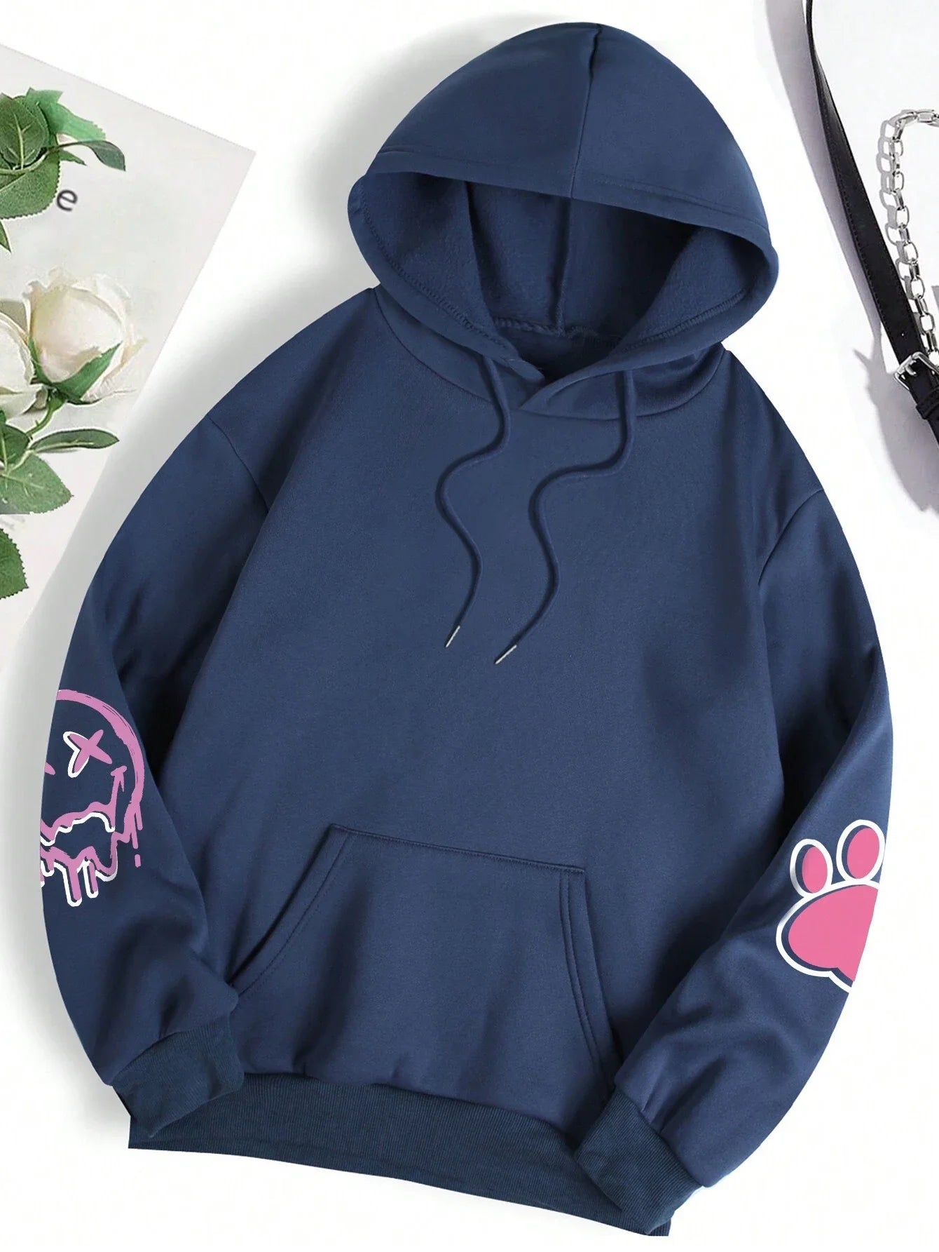 Hip Hop Street Casual Printed Female Hoodie Oversize Loose Sweatshirts Autumn Warm Fleece Clothing Top - The Clothing Company Sydney