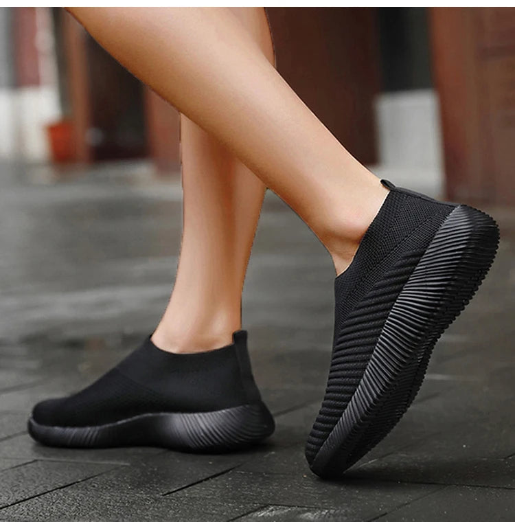 Fashion Casual Shoes Comfortable Soft Sneakers Women Slip On Sock Shoes For Women Ladies Flat Shoes The Clothing Company Sydney
