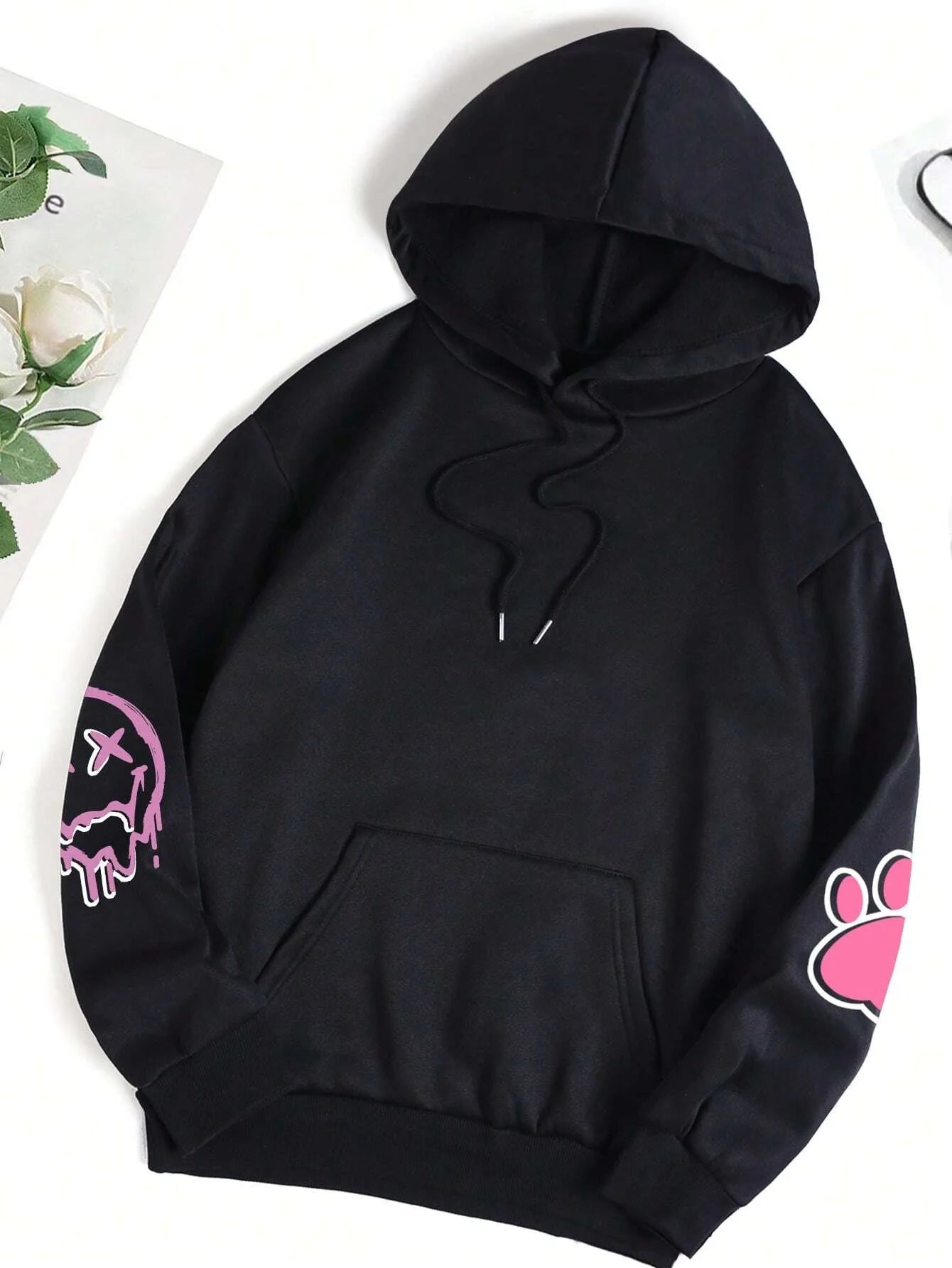 Hip Hop Street Casual Printed Female Hoodie Oversize Loose Sweatshirts Autumn Warm Fleece Clothing Top - The Clothing Company Sydney