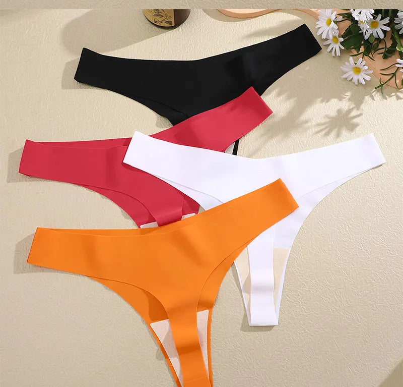 3 Pack G-String Underwear Female T-back Intimates Lingerie Seamless Low Waist Underpants Briefs The Clothing Company Sydney