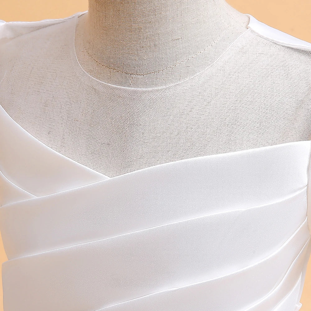 Elegant Bridesmaid Dresses For Girls Wedding Party Gown White Communion Ceremony Long Evening Dress Kids Summer Clothes - The Clothing Company Sydney