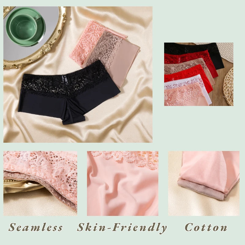Women's Boxers Lace Panties Perpective Seamless Underwear Elasticity Breathable Shorts Lingerie The Clothing Company Sydney