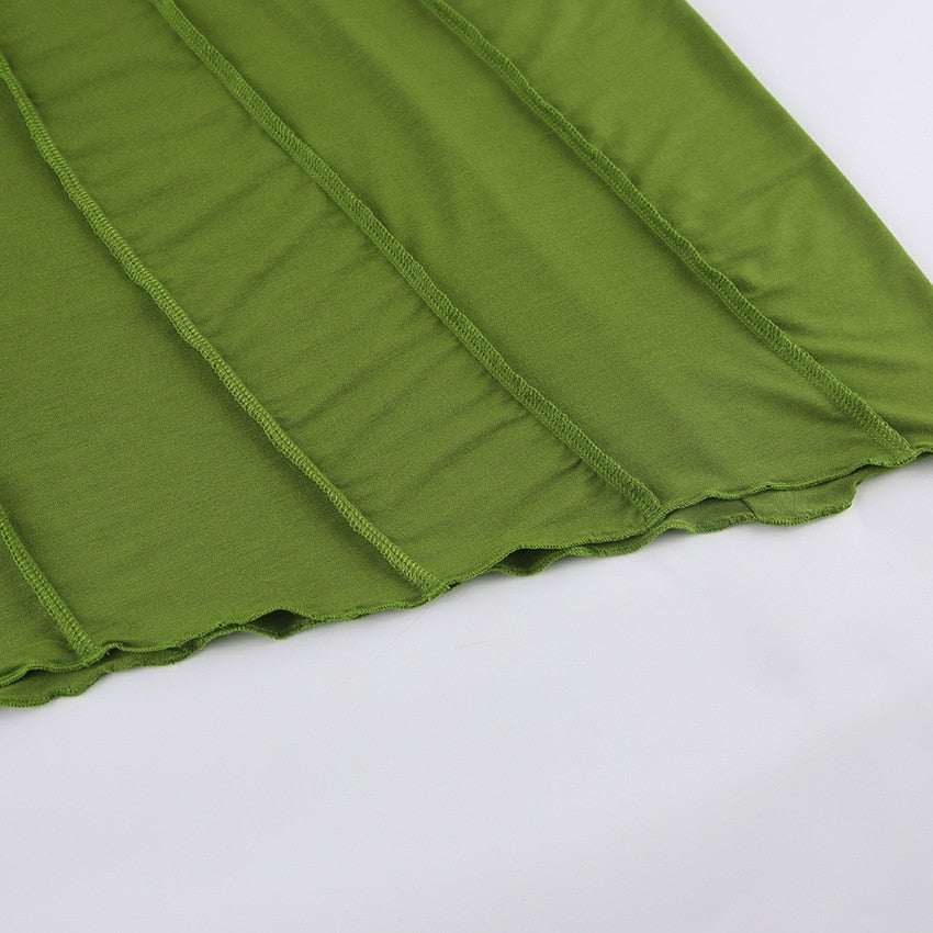 Spring Club Striped Y2K Mini Bodycon Party Women Dress Autumn Irregular O Neck Long Sleeve Fashion Dress The Clothing Company Sydney