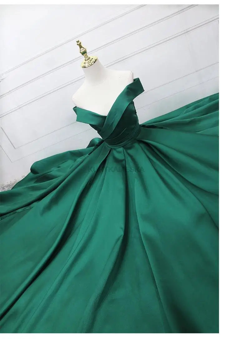 Elegant Formal Boat Neck Satin Wedding Bridesmaid Maxi Long Prom Evening Cocktail Party Summer Dresses - The Clothing Company Sydney
