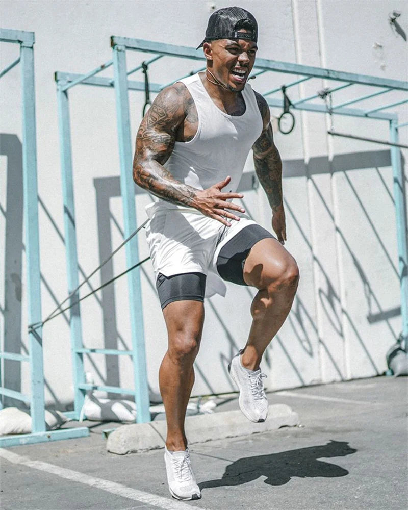 Men’s Multi-Pocket Workout Shorts – Lined Fitness, Running & Beachwear Shorts The Clothing Company Sydney