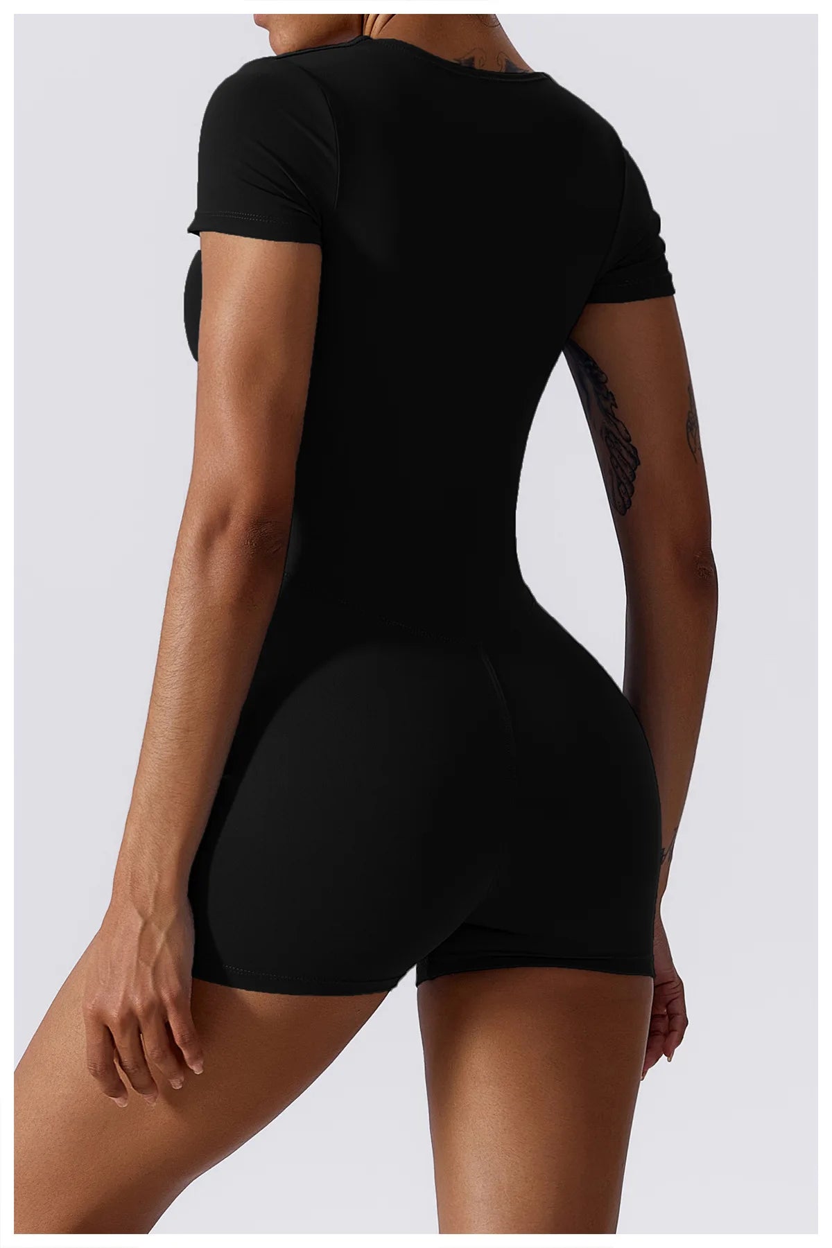 Summer Yoga Suit Women's Short One Piece Short Sleeve Gym Push Up Training Fitness Yoga Bodysuit Sportswear Outfit The Clothing Company Sydney