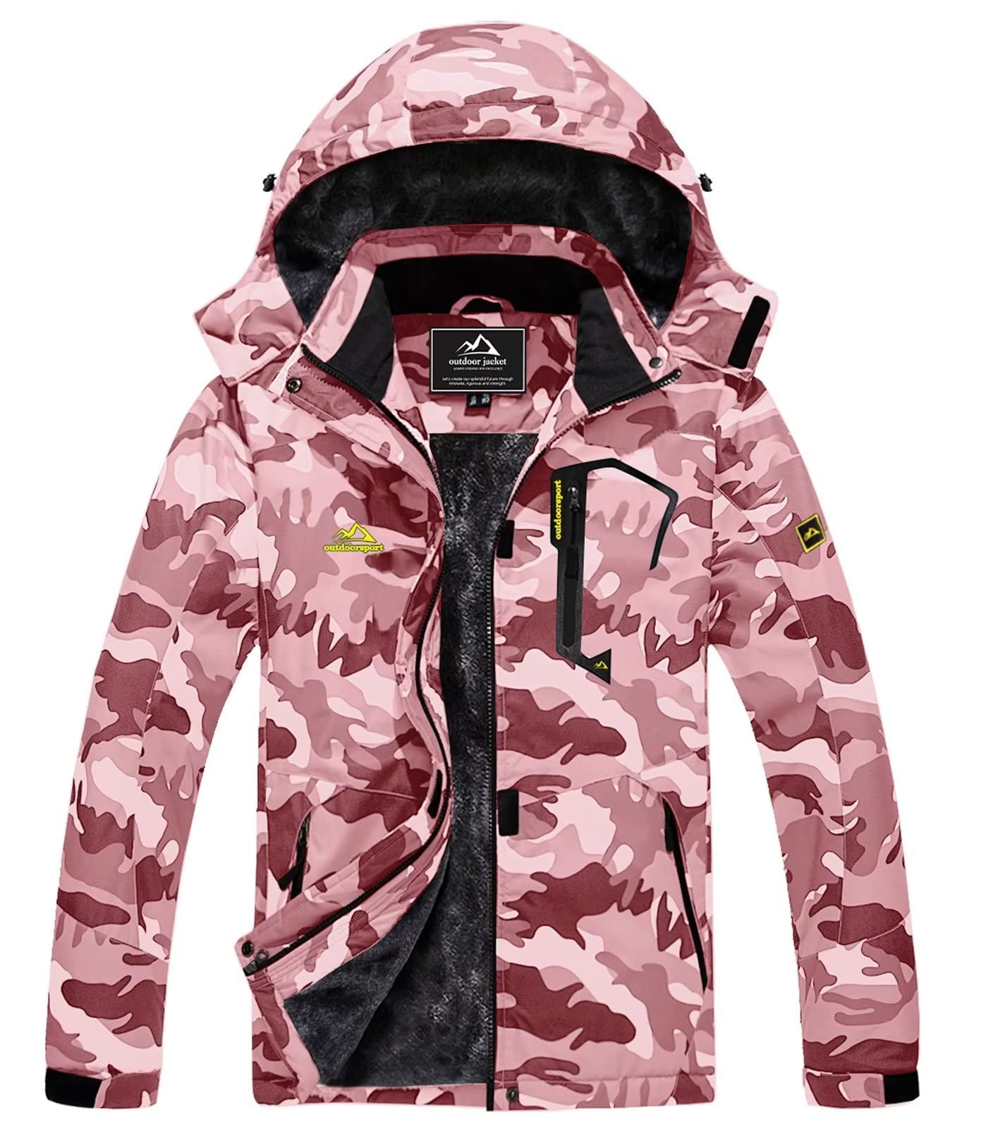 Winter Fashion Ski Snowboard Jacket Women's Thermal Fleece Waterproof Fish Casual Work Rain Jacket Coat Windbreaker Parka The Clothing Company Sydney
