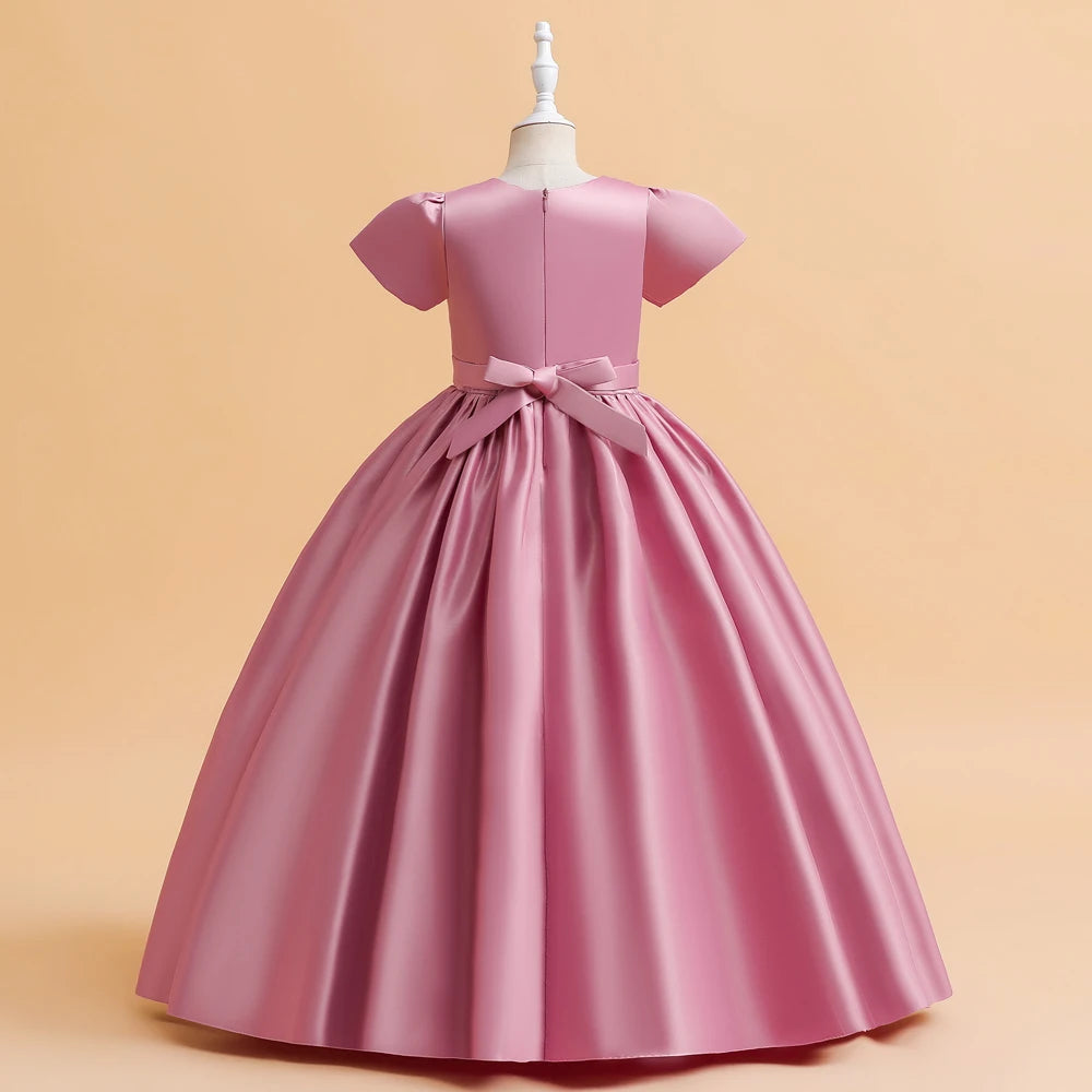 Elegant Bridesmaid Dresses For Girls Wedding Party Gown White Communion Ceremony Long Evening Dress Kids Summer Clothes - The Clothing Company Sydney