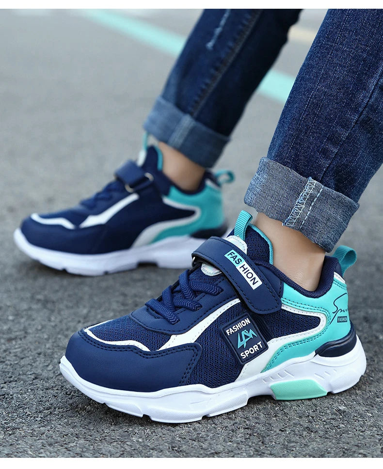 Kids’ Breathable Summer Sneakers – Hook & Loop Mesh Running Shoes for Boys & Girls The Clothing Company Sydney