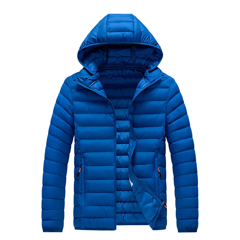 Mens Hooded Casual Puffer Down Jacket The Clothing Company Sydney