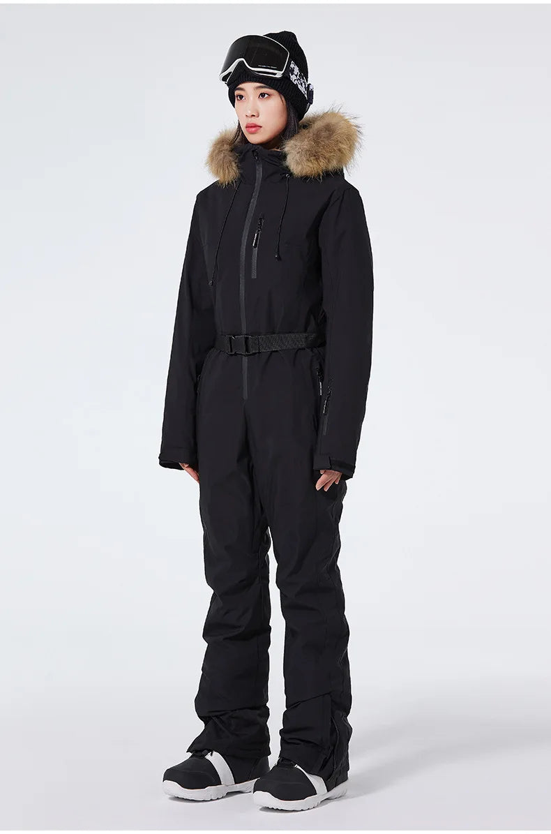 Winter Jumpsuit Ski Suit Outdoor Snowboard Jacket Suit Waterproof Windproof Set Warm Snow Jumpsuit - The Clothing Company Sydney