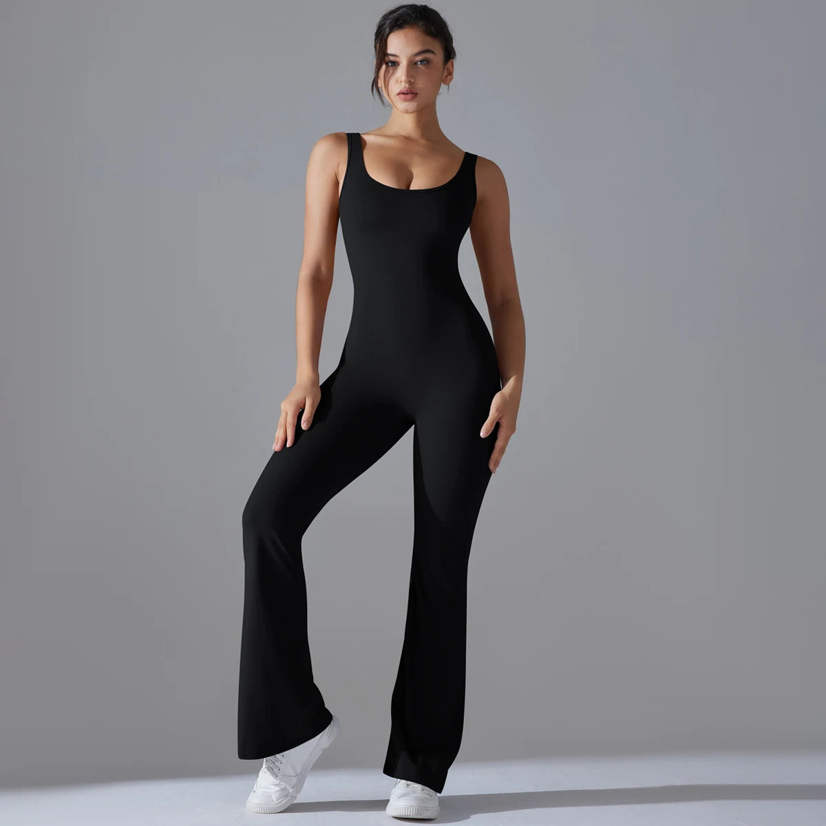 V Back Jumpsuit Gym Set Women Training Yoga Suit Sportswear Sports Fitness Rompers Stretch Workout Bodysuits The Clothing Company Sydney