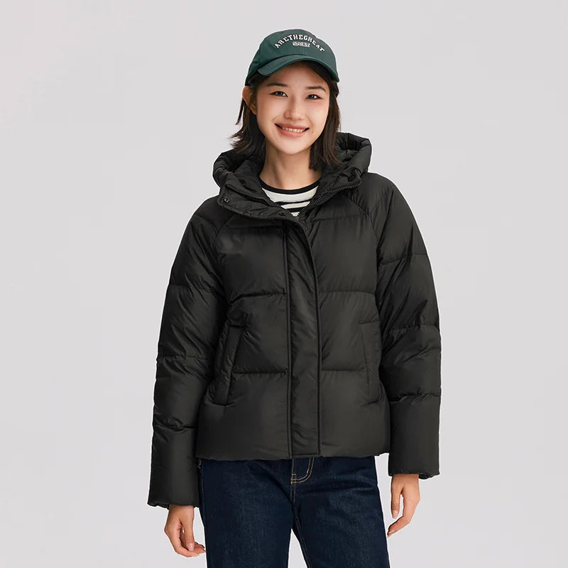 Women's Hooded Puffer Down Jacket The Clothing Company Sydney