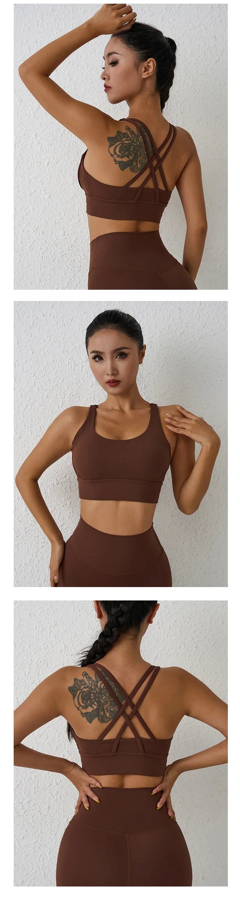 Yoga Fitness Women's Sport Bra Gym Yoga bra Athletic Cross Tight Top Workout Train With Chest Pad Activewear Top The Clothing Company Sydney