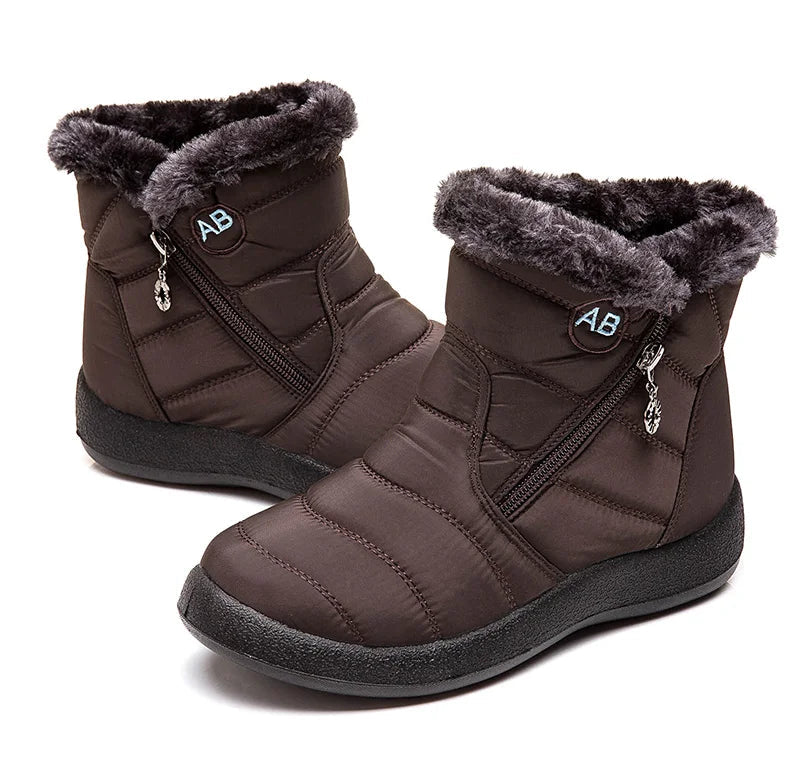 Women's Winter Ankle Boots Snow Low Heels Winter Footwear The Clothing Company Sydney
