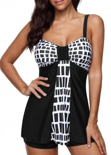 Plus Size Two Piece Swimsuit Swimwear Women Flower Print Summer Large Bathing Suits Tankini Beachwear Bikini Swimdress The Clothing Company Sydney